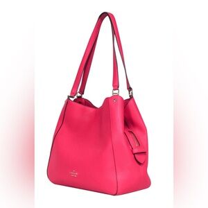 Kate Spade Hot Pink Pebbled Leather Shoulder Bag